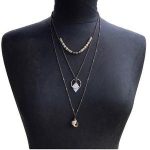3/$15 Banana Republic Layered Three Strand Necklace